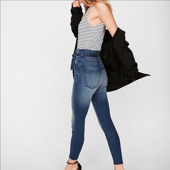 Express Denim - Express super high Rise Ankle legging skinny Jeans